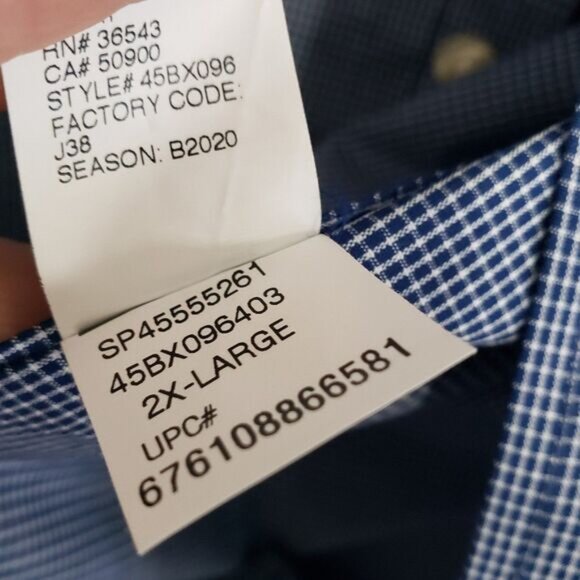 IZOD Men's 2XL Button Down Shirt - Picture 7 of 9